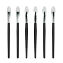 LORMAY 6 Pcs Silicone Eyeshadow and Lip Mask Makeup Brushes, Professional Tools for Applying crème or Liquid Eye Shadows and Lip Colors