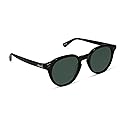 DIFF Yellowstone Sunglasses Beth Round Sunglasses for Women UV400 Polarized Protection, Night Sky Black + Silver w/G15