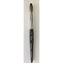 Six Angles CRIMPED 100% Kolinsky Acrylic Nail Brush Black Handle (Crimped Size 10) Beauty & Personal Care Six Angles