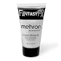 Mehron Makeup Fantasy FX Cream Makeup | Water Based | Halloween | Silver Face & Body Paint For Adults 1 fl oz (30ml) (Silver)