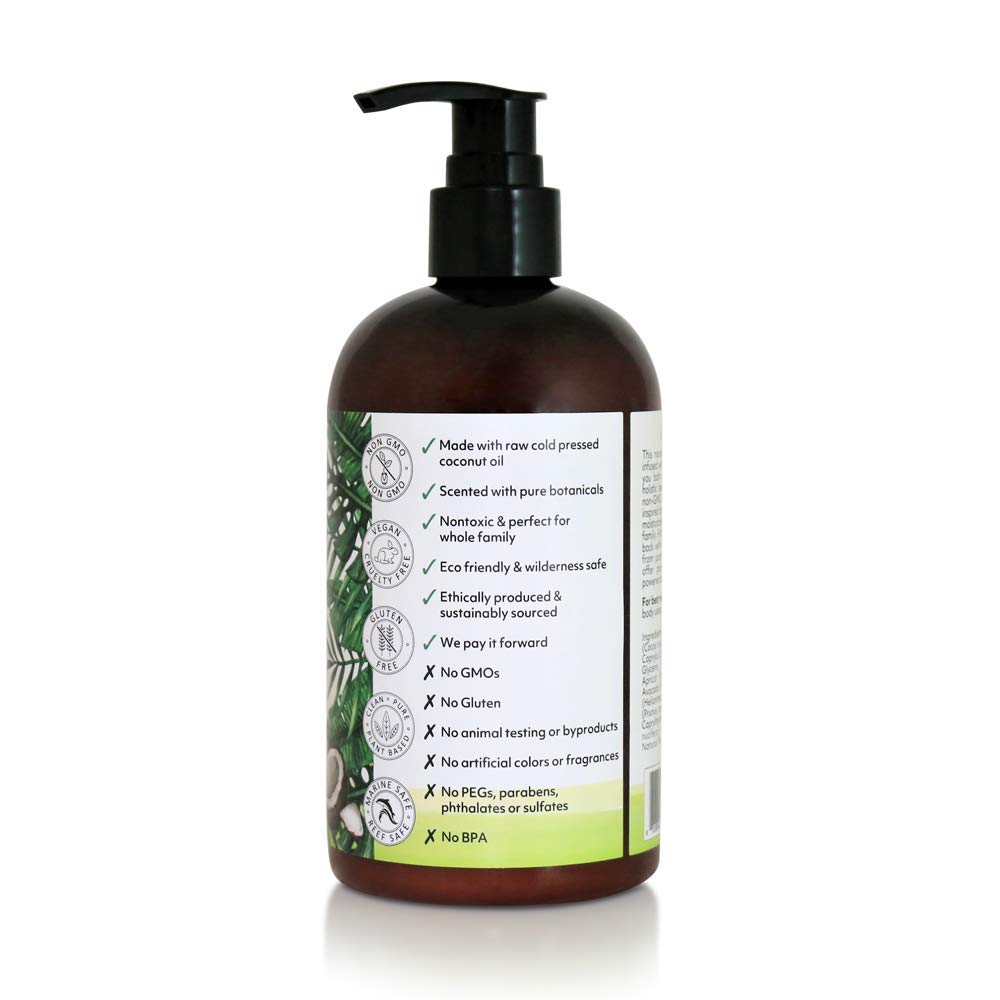 Coco Fiji Face & Body Lotion Infused With Coconut Oil | Lotion for Dry Skin | Moisturizer Face Cream & Massage Lotion for Women & Men |Coconut Lime 12
