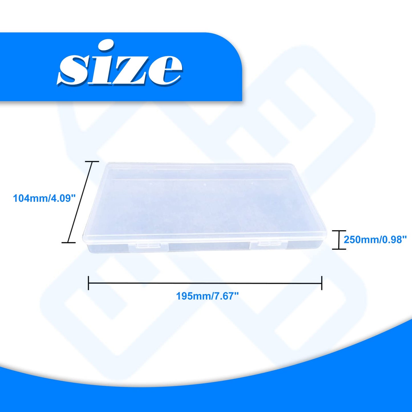 SPEEDWOX Mask Storage Case 2 Pack Portable Mask Case Storage Box Masks Organizer Disposable/Reusable Face Masks Organizer Dustproof Storage Plastic…