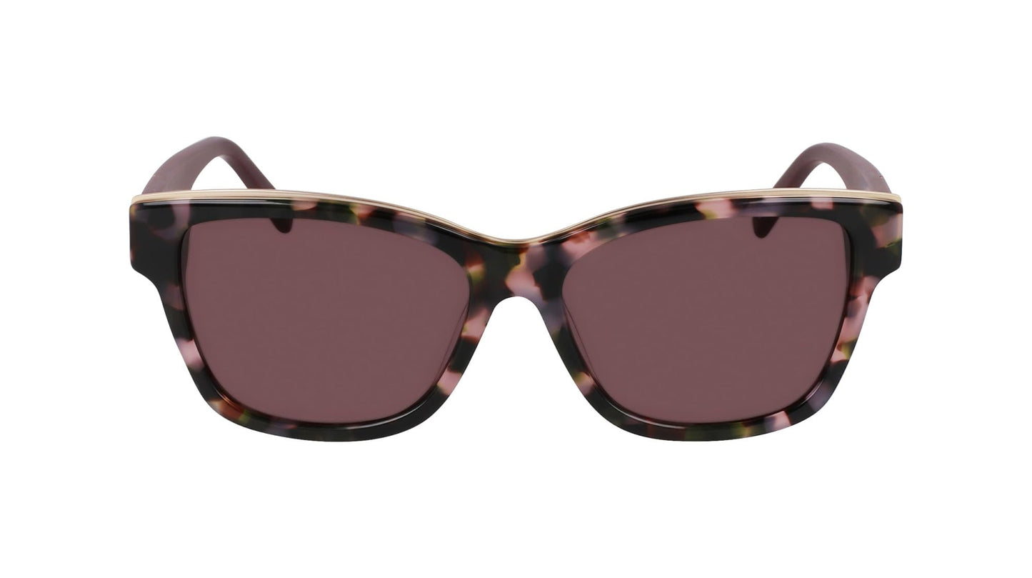 DKNY Women's Sunglasses DK549S - Blush Tortoise with Solid Brown Lens