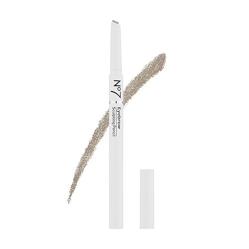No7 Beautifully Brows Sculpting Pencil - Blonde - Angled Tip Precision Brow Pencil with Brush Tip to Comb and Style Brows (0.2g)