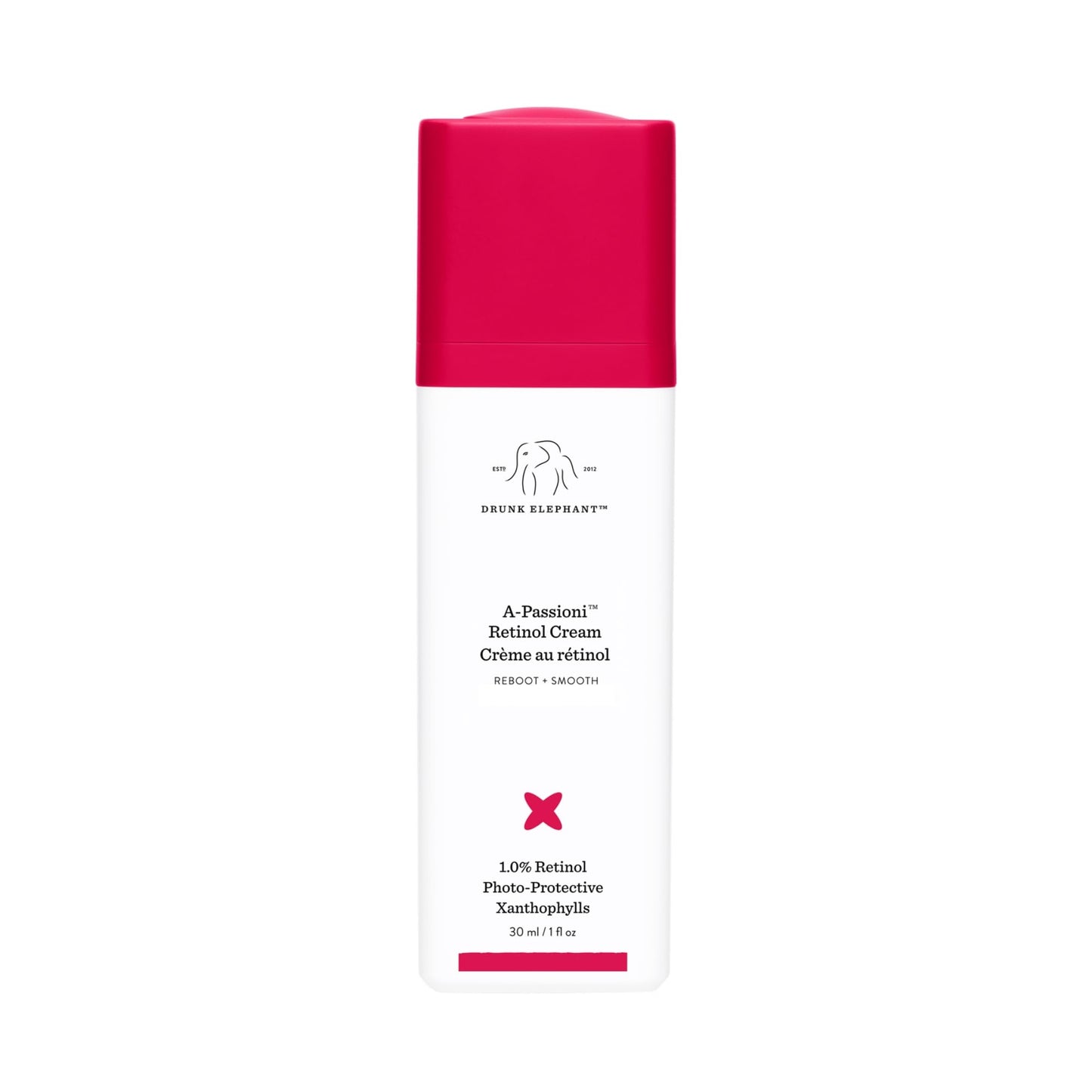 Drunk Elephant A-Passioni Retinol Cream - 30 ml/1 fl oz - 1% Retinol Serum - Clean Clinical Skincare - Cruelty-Free - Dermatologist-Tested - Free