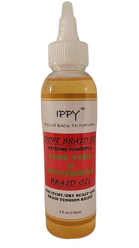 IPPY DOPE BRAID~ED ALOE VERA & PEPPERMINT BRAID OIL 4oz