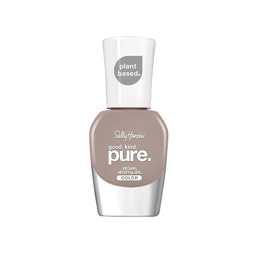 Sally Hansen Good. Kind. Pure. Nail Polish | Plant-Based, Vegan, 16-Free Formula | Opaque, Shiny | 150 Mother Earth | Taupe Beige Nail Color Beauty & Personal Care Sally Hansen