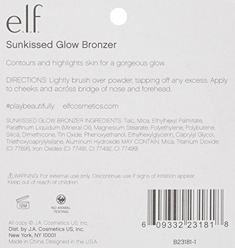 e.l.f. Cosmetics Bronzer Palette, Four Matte and Shimmer Powder Bronzers Create a Sun-Kissed Glow, Deep Bronzer