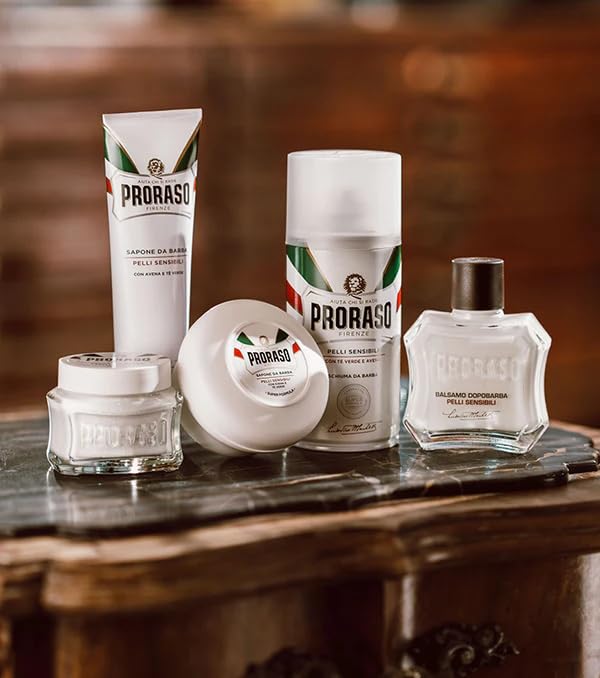 Proraso After Shave Balm - Oatmeal & Green Tea - Nourishing & Gentle Formula After Shave Cream for Sensitive Skin - Premium Italian Shaving for Men Beauty and Personal Care Proraso