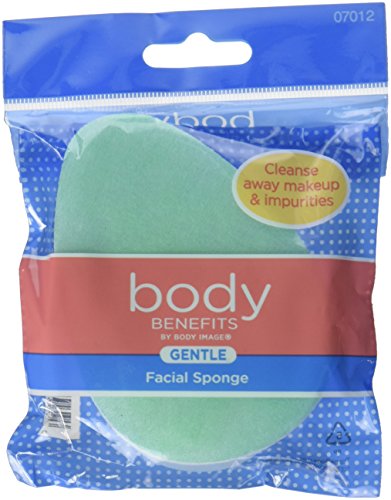 Body Benefits-Gentle Exfoliating Facial Scrub Sponge-0.02 Pound (Pack of 6); For Improved Facial Cleansing Circulation and Healthier Look(Packaging