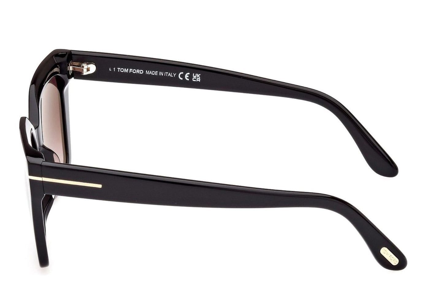 Tom Ford WINONA FT 1030 Shiny Black/Light Violet Shaded 53/15/140 women Sunglasses