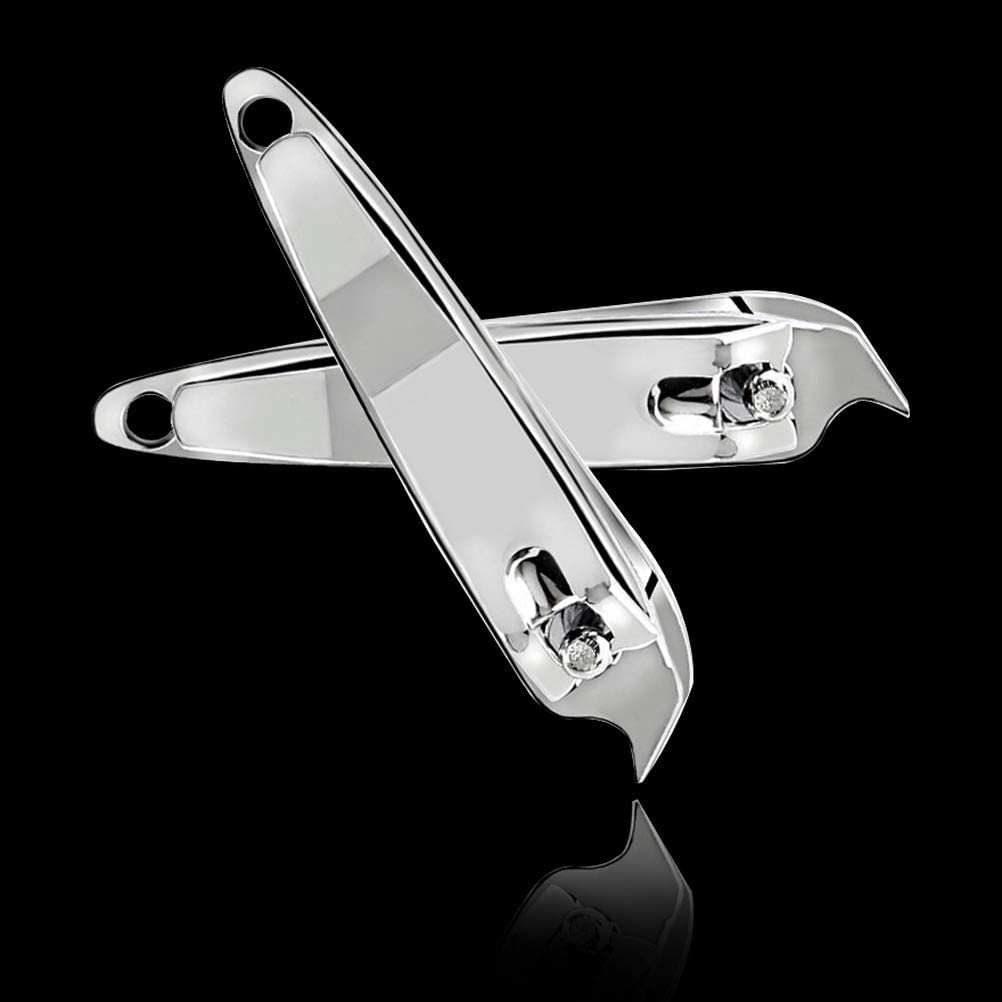 DNHCLL 2 PCS Metal Slanted Edge Nail Cutting Clippers Pedicure Manicure Tool Slanted Tip Cuticle Nail Clipper Cutter Nail Clipper Cutter Pedicure