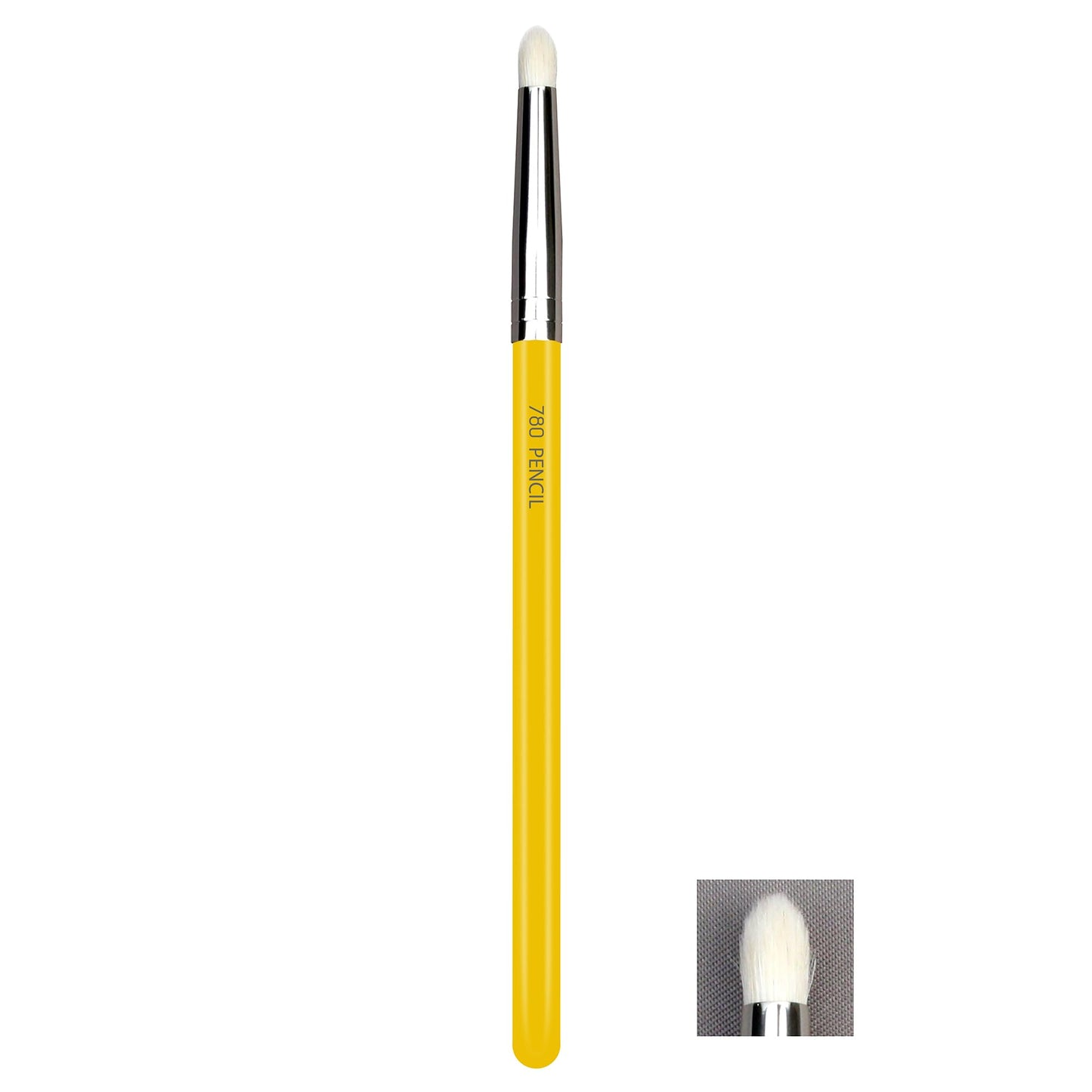 Bdellium Tools Professional Makeup Brush - Studio Series 780 Pencil - With Mix of Soft Synthetic & Natural Fibers, For Blending Eye Makeup (Yellow