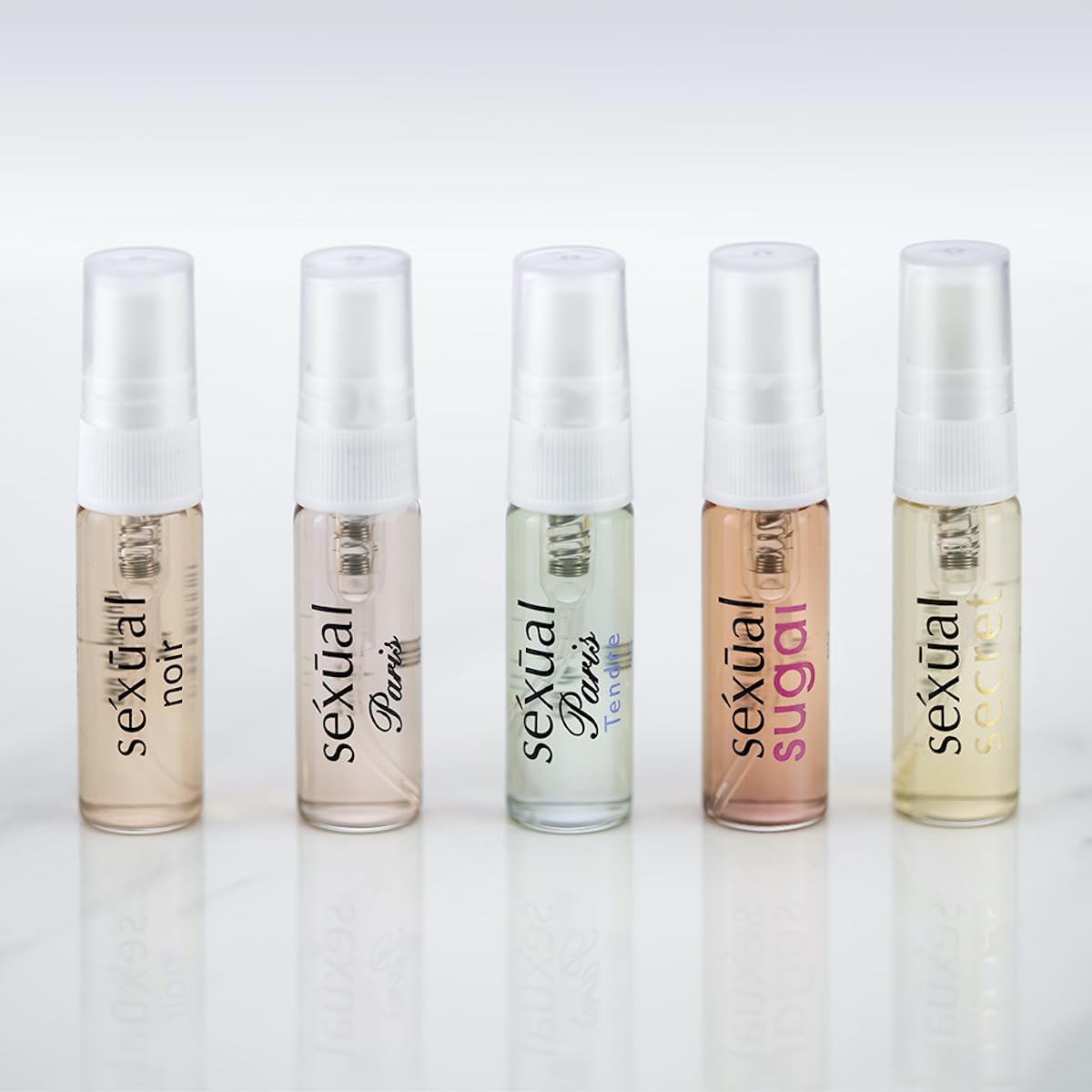 Michel Germain Sexual Discovery Set for Her, Women's Perfume, 5 x 0.07 Fl Oz Vials, Floral & Gourmand Perfumes for Her