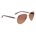 Hobie Broad Polarized Sunglasses for Men and Women - UV Protection, Stainless Steel Frame, Rx Ready, Sunglasses Womens & Mens, 59 mm - Shiny Gold