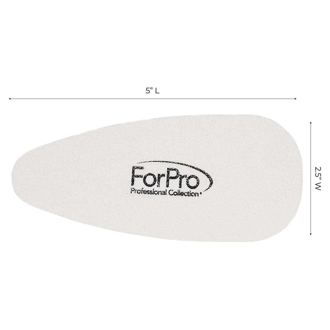 ForPro Professional Collection Amazing Pedi System Refill Strips, White, 80 Grit, Pedicure File Refills, 5” L x 2.5” W, 20-Count