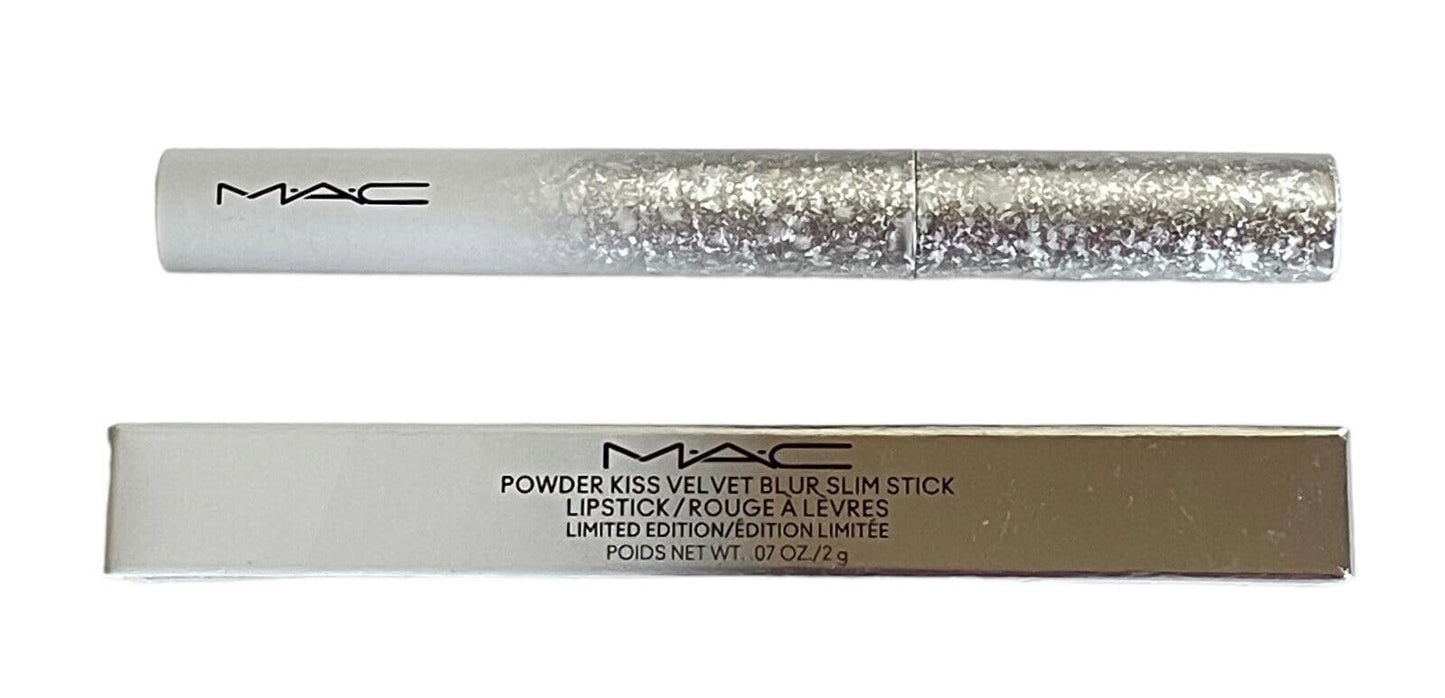 MAC Powder Kiss Velvet Blur Slim Lipstick Limited Edition ~ Merry Cherry