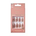 KISS False Nails Kit, Bare but Better Ready to Wear Sculpted Nails, Stick and Glue Included, Long Length, Almond Shape with Pearl Rhinestones Beauty & Personal Care KISS