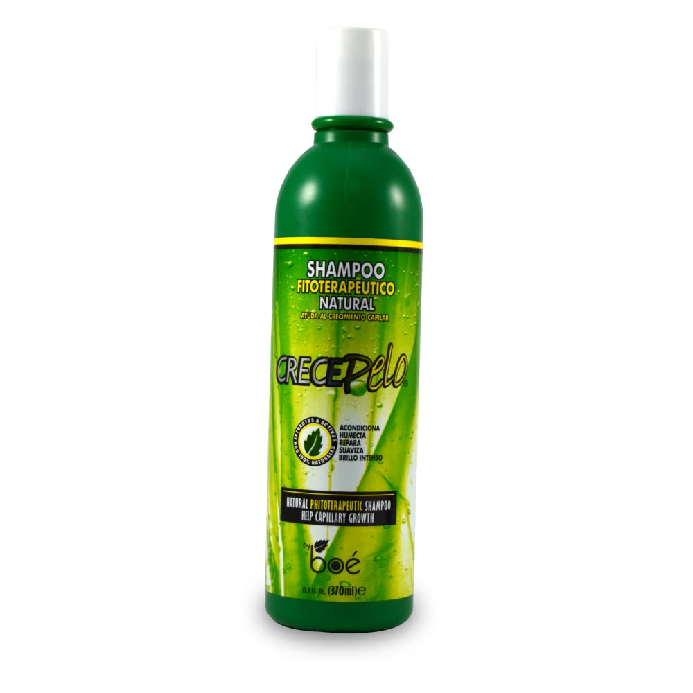 Crece Pelo Natural Hair Growth Duo - Phytotherapeutic Shampoo & Rinse Combo Set - Boosts Growth, Strength & Shine - Plant-Based Formula