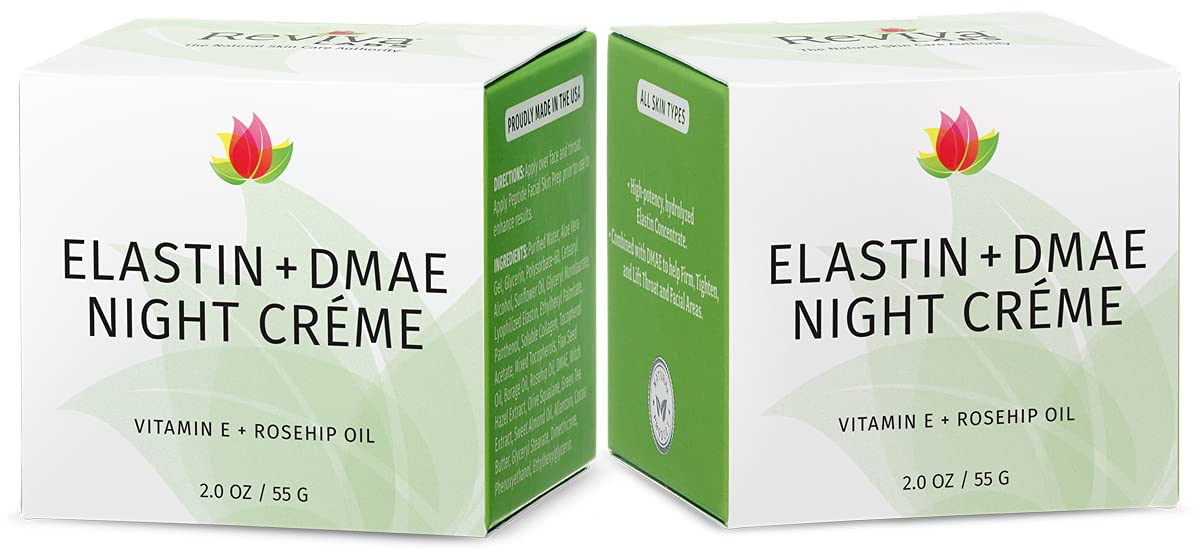 REVIVA LABS - Elastin + DMAE Night Créme 2PK (2.oz)