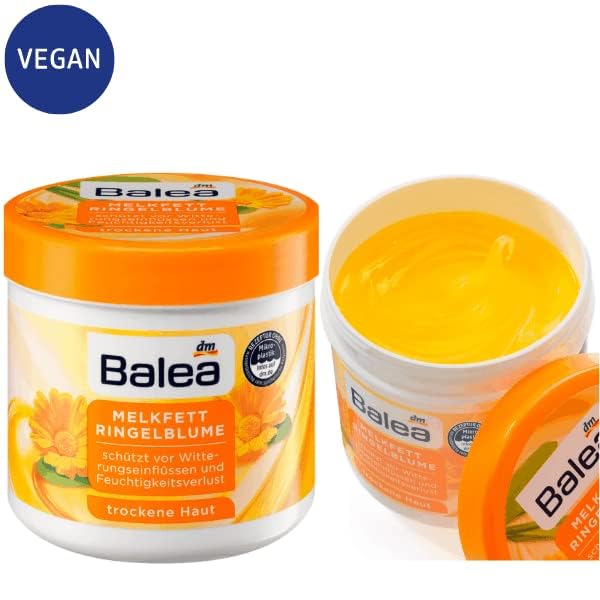 Balea Melkfett milking grease - Calendula Gel-Cream - with Vitamin A - Protects Skin against Environmental Damage/Stress from Cold, Wind, Rain etc