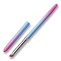 SILPECWEE 1Pc UV Gel Nail Ombre Brush Kolinsky Alloy Handle Nylon Hair Nail Art Gradient Painting Drawing Pen Manicure Brush Tools