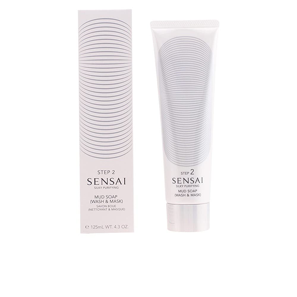 Kanebo Sensai Silky Purifying Mud Soap, Wash and Mask, 4.3 Ounce