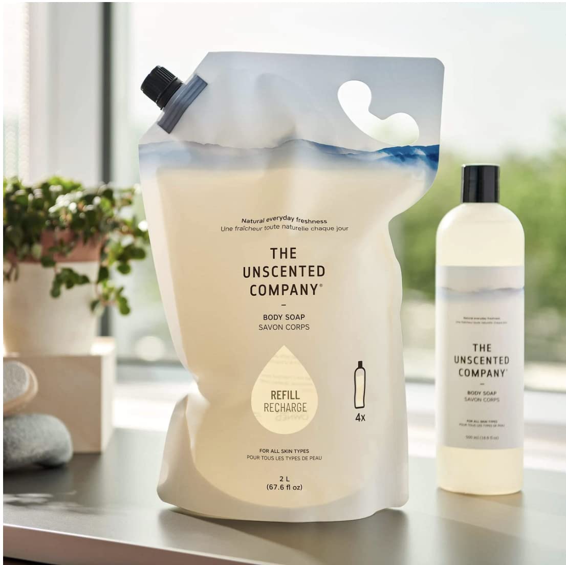 The Unscented Company Unscented Body Soap Refill, 67.6 FZ