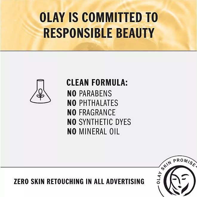 Olay Ultimate Niacinamide + Vitamin E + Peptide 24 Hydrating Serum, Fragrance Free, 1.3 Fl Oz (Pack of 2)