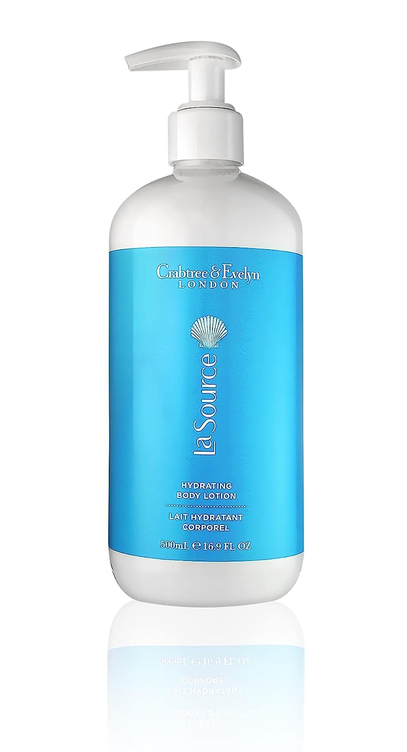 Crabtree & Evelyn La Source Refreshing Body Wash and Hydrating Body Lotion with Pump (16.9 oz/each)
