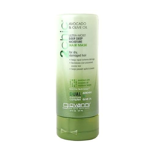 Giovanni 2chic Ultra-Moist Deep Deep Moisture Hair Mask Avocado & Olive Oil 5 fl oz (147 ml) by AB