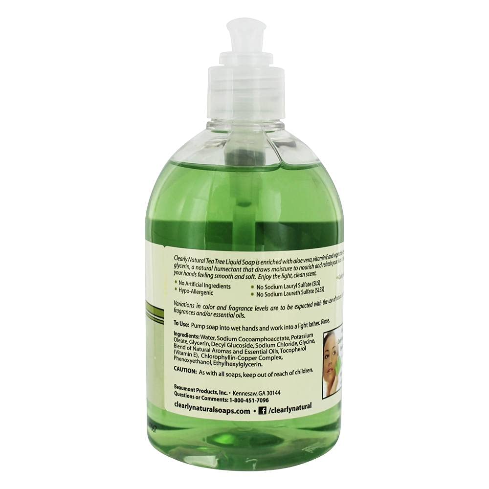 Clearly Natural Liquid Soap With Pump Tea Tree - 12 fl oz