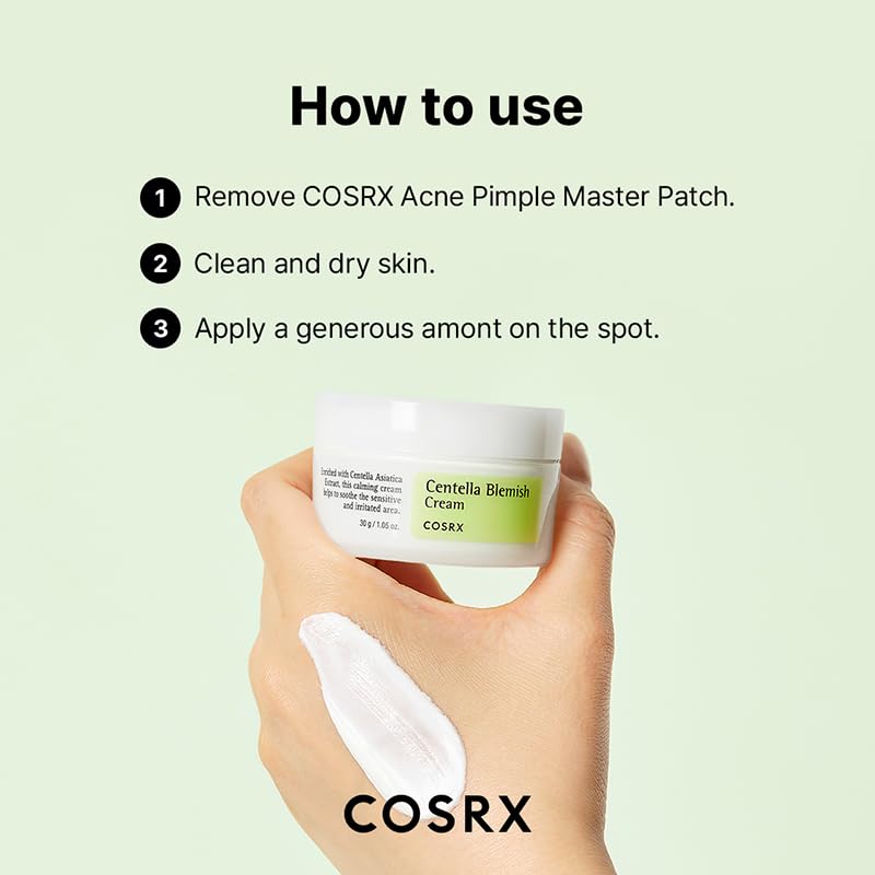 COSRX Centella Blemish Cream, 1.05 fl.oz / 30g | Centella | Korean Skin Care, Vegan, Cruelty Free, Paraben Free