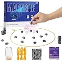 Magnetic Chess Set with 32 Travel-Stones, 3 String & Portable Storage Bag, Strategy Board Game for Family Game Night, Indoor Outdoor Use for Kids…