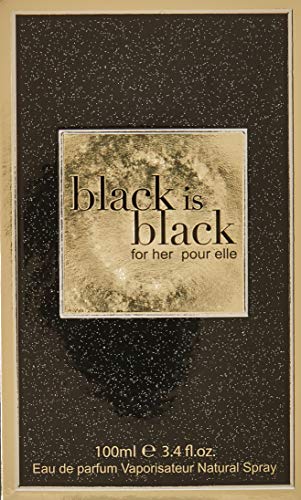 Nu Parfums Black is Black By Nuparfums for Women - 3.4 Oz Edp Spray, 3.4 Oz