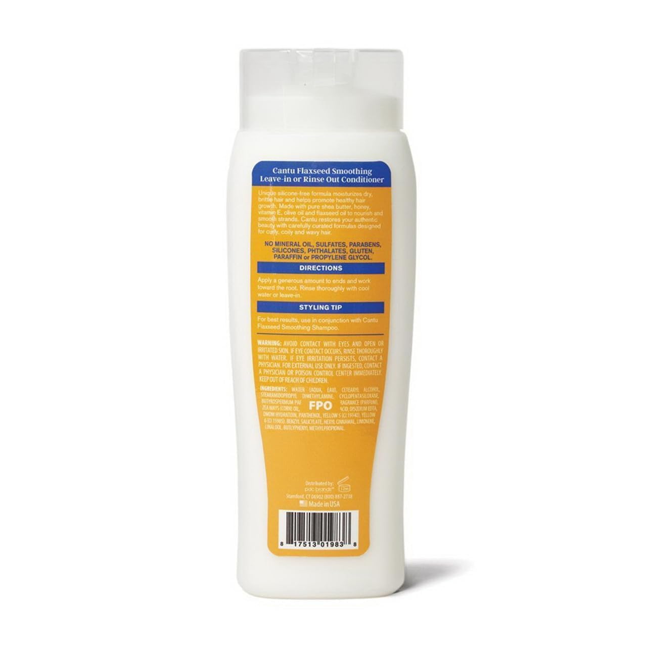 Cantu Flaxseed Conditioner Leave-In Or Rinse-Out 13.5 Ounce