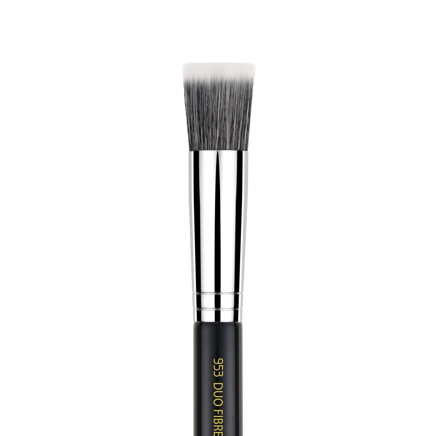 Bdellium Tools Professional Makeup Brush - Maestro Series 953 Duet Fiber Foundation - With Soft Synthetic Fibers, For Precise Application