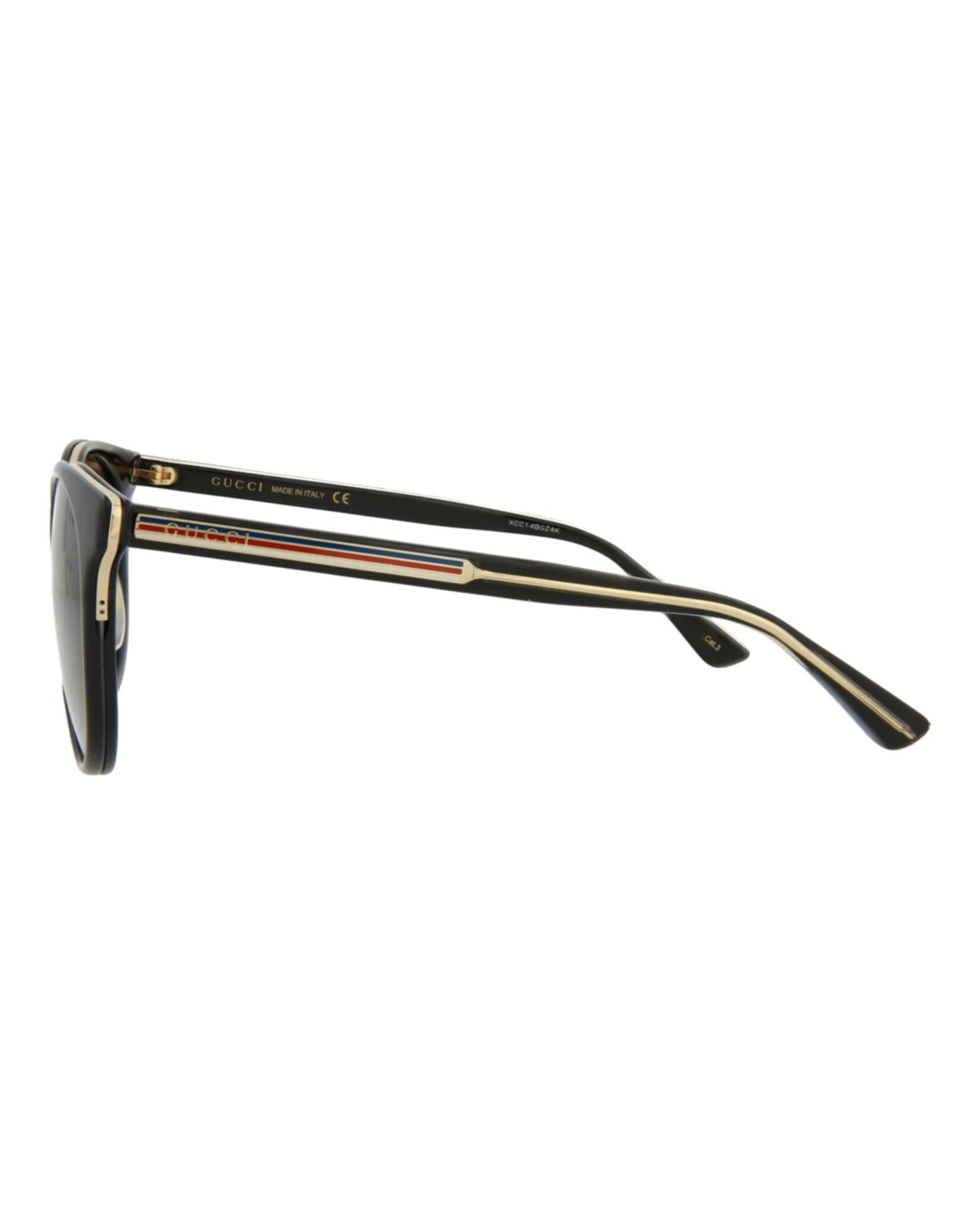 Gucci Round/Oval Sunglasses Black Black Grey Luxury Eyewear Made In Italy Acetate Frame Designer Fashion for Everyday Luxury