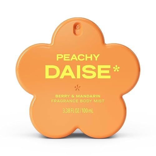 Daise Peachy Women’s Body Mist, 3.38 fl oz - Fruity Berry & Mandarin Fragrance Spray for Everyday Fresh Scent