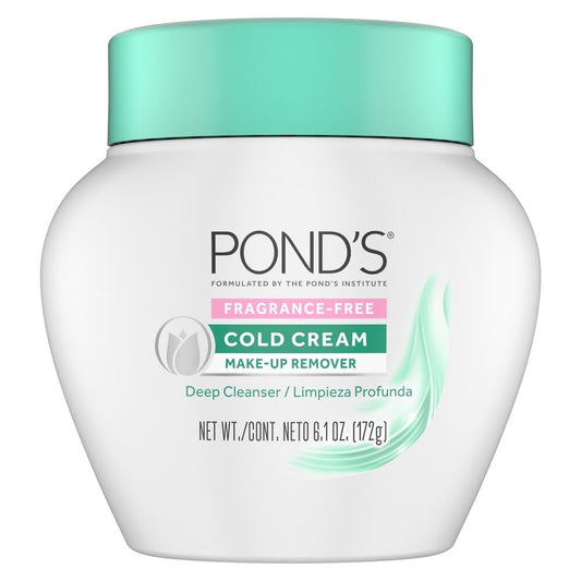 POND’S Cold Cream Cleanser 6.1 oz – Fragrance-Free Makeup Remover & Deep Facial Cleanser | Moisturizing, Non-Comedogenic, Dermatologist Tested