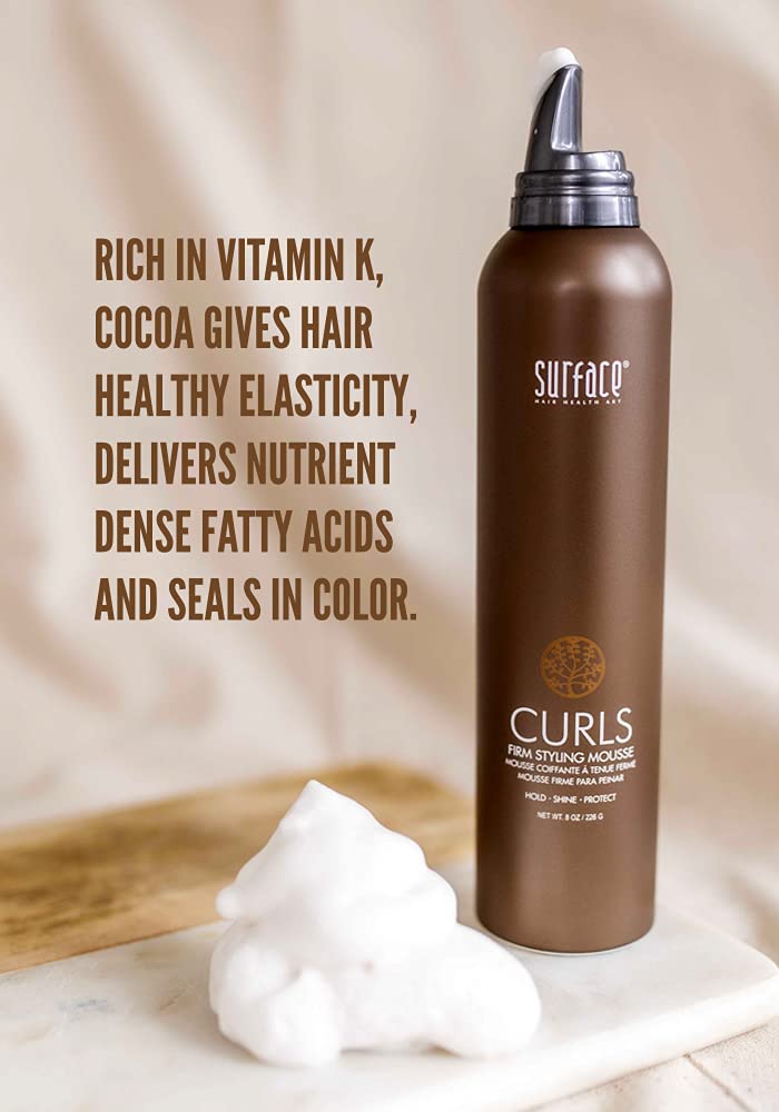 SURFACE Hair Curls Firm Styling Mousse, 2 oz