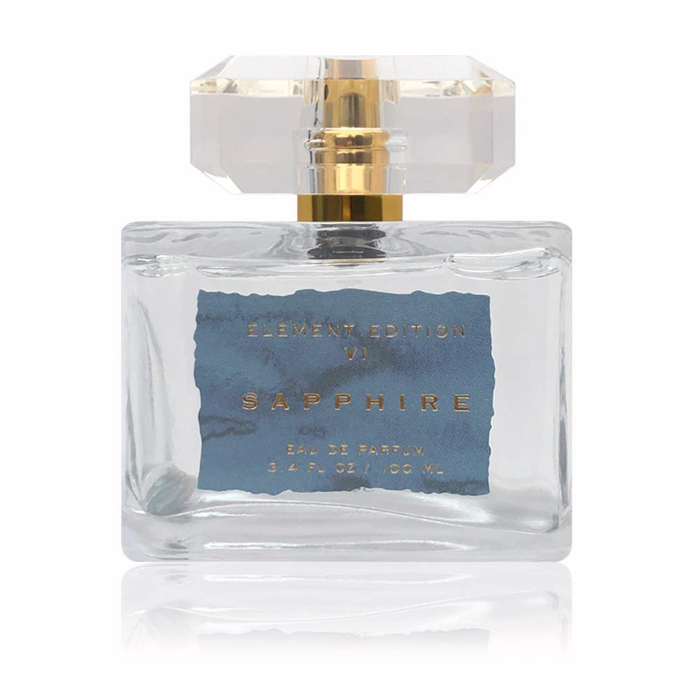 Element Edition Women's Perfume Spray - Sapphire, 3.4 oz 100 ml - Calming and Relaxing Fragrance with a Blending of Apple, Muguet, and Musk - Tru