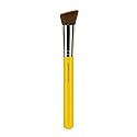 Bdellium Tools Professional Makeup Brush - Studio Series 956 Slanted Precision Kabuki - With Soft Synthetic Fibers, For Perfect Complexion (Yellow