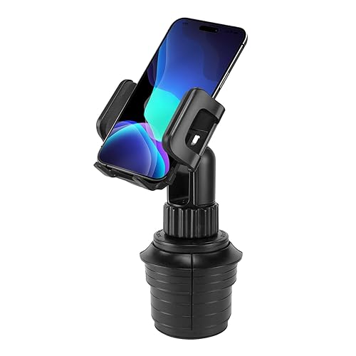Cellet Car Cup Holder Phone Mount, Phone Holder Mount Cradle Universal Adjustable Compatible for Apple iPhone, Samsung Galaxy, Moto, Google Pixel…