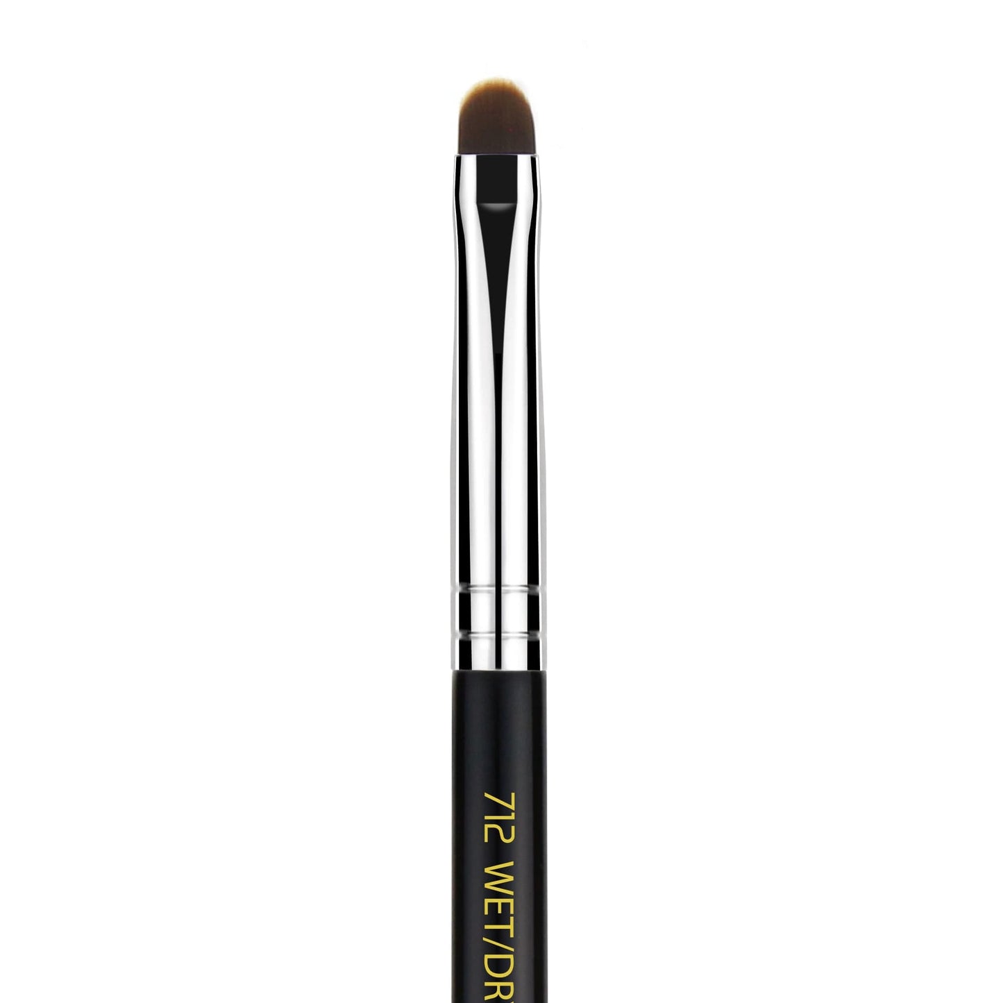 Bdellium Tools Professional Makeup Brush - Maestro Series 712 Wet/Dry Definer - With Soft Synthetic Fibers, For Precise Application (Black, 1pc)