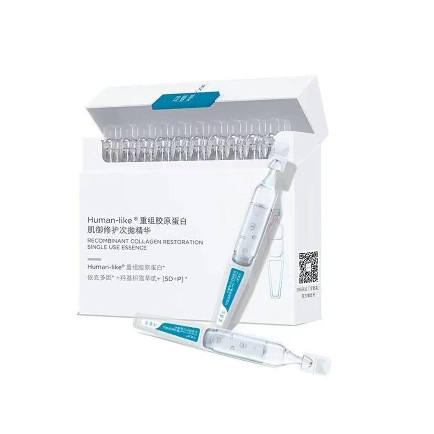 Kefumei comfy Collagen Stick Sub-throwing Essence, 1.5ml x 30 Pieces, Moisturizing, Soothing, Repairing, Sensitive Skin, White