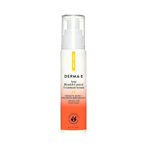 DERMA E Acne Spot Treatment, Acne Blemish Control Treatment Serum, 2 Fl Oz, Clinically Studied to Help Fight Blackheads, Breakouts and Cystic Acne
