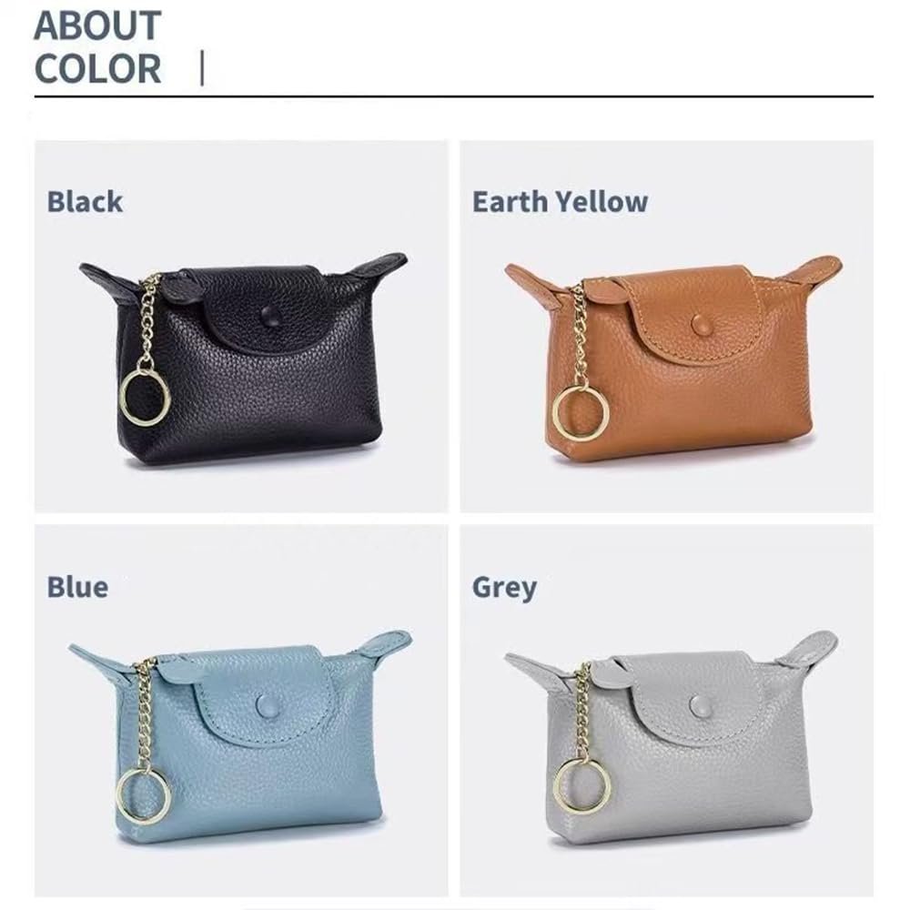 YANVIPERISK Women's Coin Purse with KeyChain, Mini Bag with Zipper - Wristlet Wallets for Men & Women