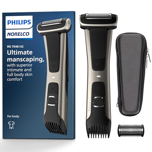 Philips Bodygroom 7000 Series, Showerproof Groin and Body Trimmer for Men, Precise Body Grooming, Adjustable Comb, Safe Even Below The Belt, 80 Min Beauty and Personal Care Norelco Default Title