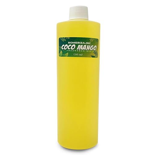 Onisavings 16 Fl Oz Coco Mango Body Oil For Men Perfume Oils Long Lasting Perfume Oil Essential Oils for Skin & DIY Soap Making Scents Multi Use Oil